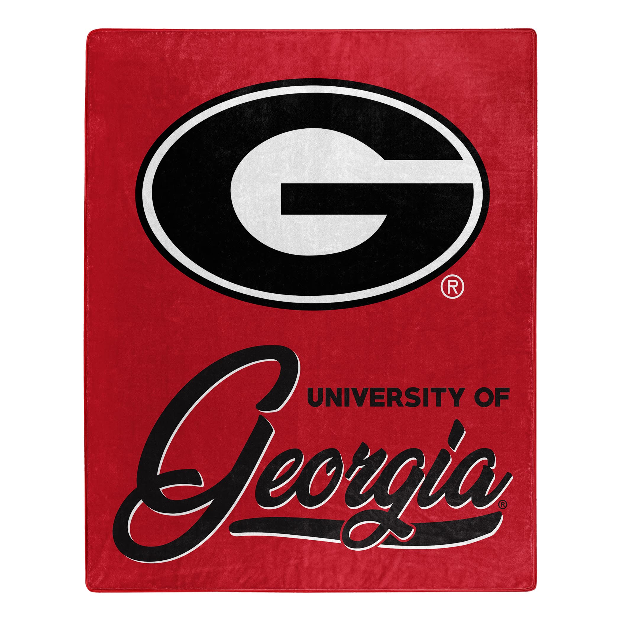 Northwest NCAA Georgia Bulldogs Unisex-Adult Raschel Throw Blanket, 50" x 60", Signature Legacy Image
