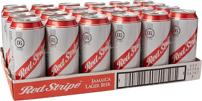 Red Stripe Lager Can Beer 440 Ml Case Of 24 Amazon Co Uk Grocery