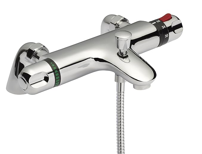 Ultra Thermostatic Bathroom Modern Chrome Bath Shower Mixer Anti Scald
