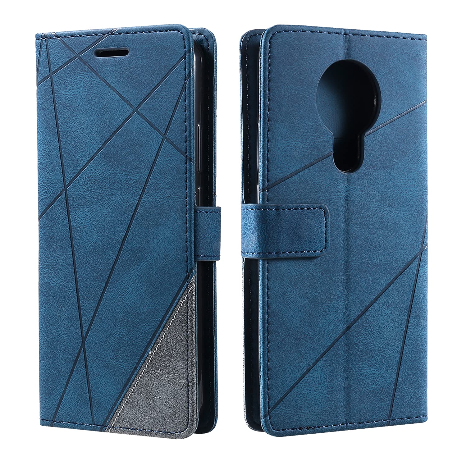 SONWO Case for Nokia 3.4 Case, Premium Leather Flip Wallet Case Magnetic Closure Card Slots Kickstand Phone Case for Nokia 3.4, Blue