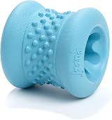 Fuzzl Grip n' Chew Yak Chew Holder Toy Blue Durable Natural Rubber view 3