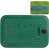 EBaokuup 12 x 17 Inch Irrigation Valve Box Cover, Rectangular Sprinkler Valve Lids with Plug, Sprinkler Valve Cover Replaceme