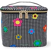 kate spade new york, Insulated Lunch Tote, Small Lunch Cooler, Cute Lunch Bag for Women, Striped Thermal Bag with Double Zipper Close and Carrying Handle, Gingham Garden