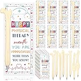 Sayglossy 24 Sets Physical Therapy Month PT Gifts Include Bone Shape Ballpoint Pens Thank You Card Therapist Thank You PT Gift for Physical Therapy Party Supplies
