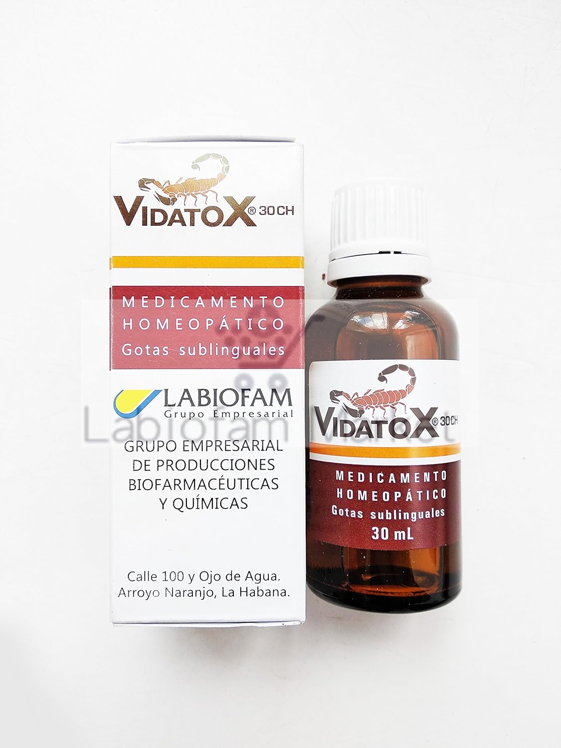 Amazon.com: 3 PCS Vidatox TRJ-30CH (Scorpion) Natural Homeopathic Treatment by Labiofam (Brown): Beauty