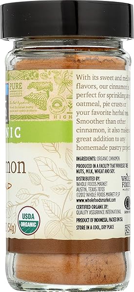 365 EVERYDAY VALUE, ORGANIC GROUND CINNAMON, 1.9 OUNCE