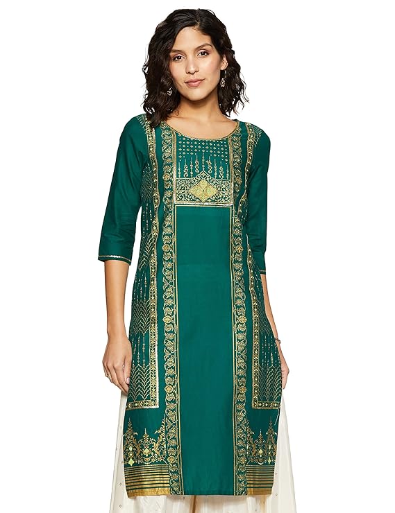 Women's Cotton Straight Kurta