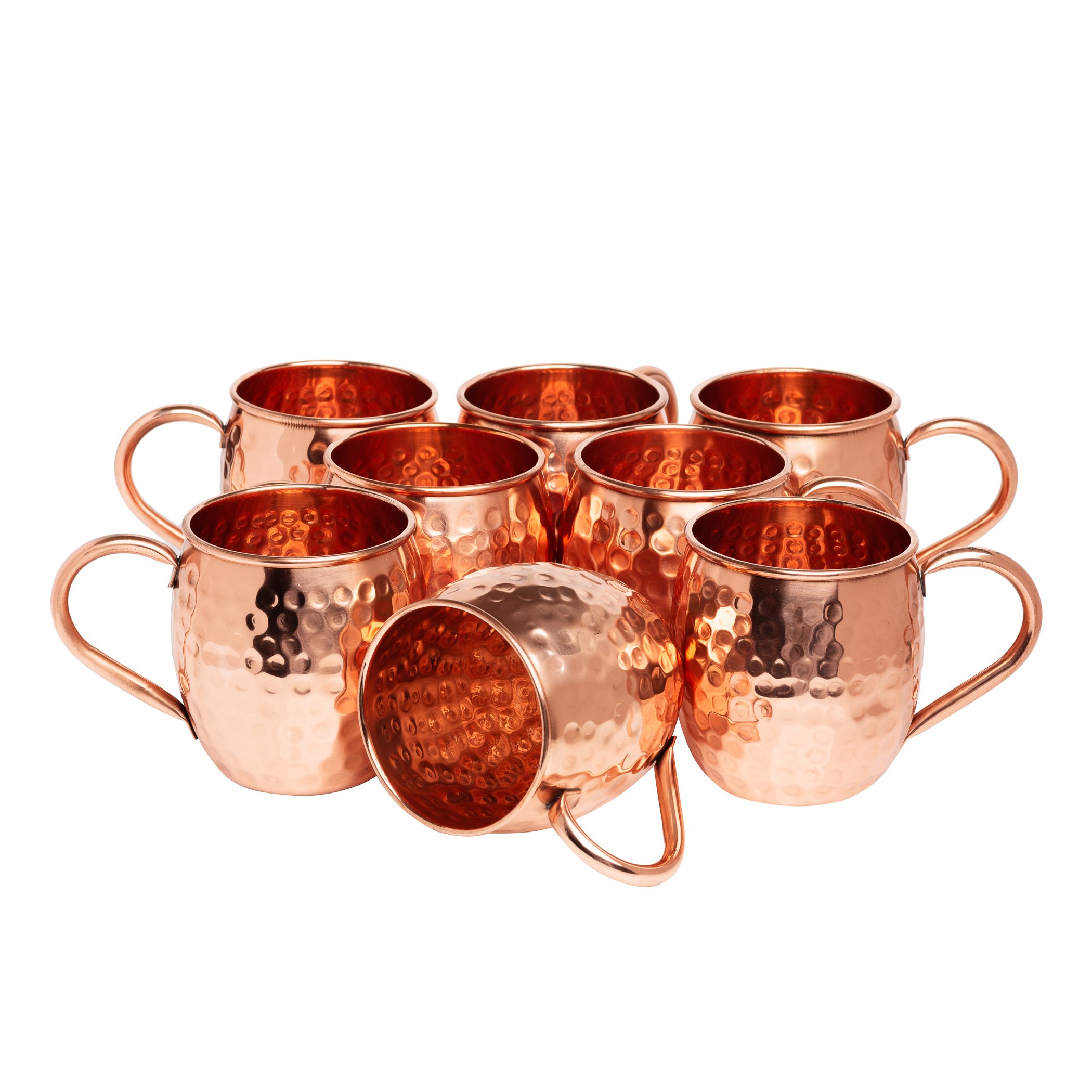 Kitchen Science Moscow Mule Copper Mugs 16 Ounce, Set of 6 gift set