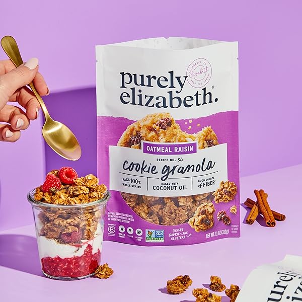 PURELY ELIZABETH, COOKIE GRANOLA OATMEAL RAISIN, 11 OUNCE