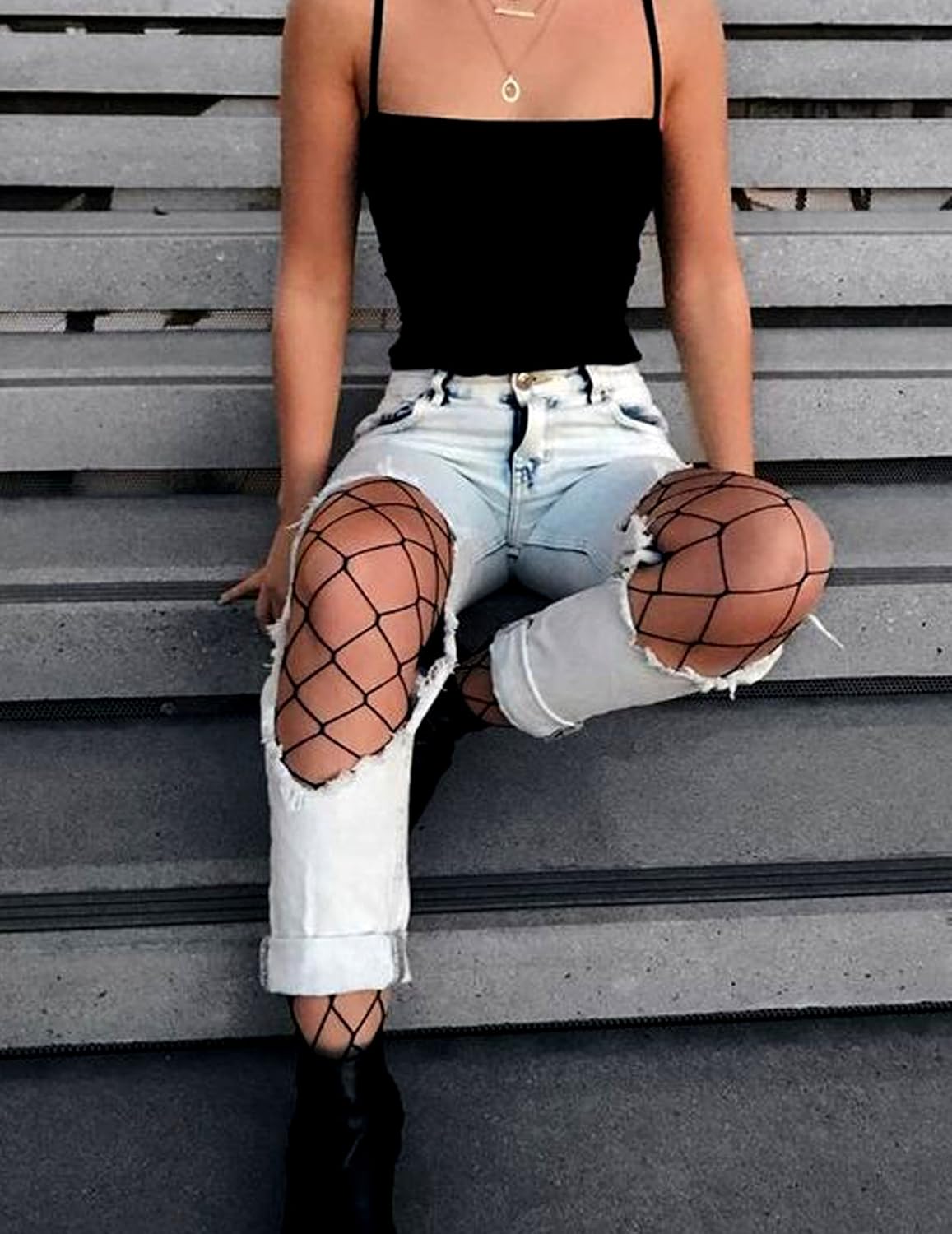 bellofox new fashion fishnet leggings sexy black stocking for girls and women