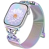 Getino Milanese Loop Compatible with Apple Watch Bands for Women 40mm 41mm 42mm 44mm 45mm 46mm 49mm 38mm Series 11 10 9 8 7 6 5 4 3 2 SE Ultra, Magnetic Stainless Steel Metal Strap iWatch Bands