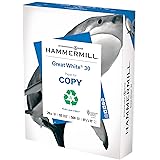 Hammermill Printer Paper, Great White 30% Recycled Paper, 8.5 x 11-1 Ream (500 Sheets) - 92 Bright, Made in the USA, 086710