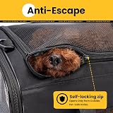 Conlun Soft-Sided Dog Carrier Bag 51x31x31 cm Up to 9 kg Black view 6