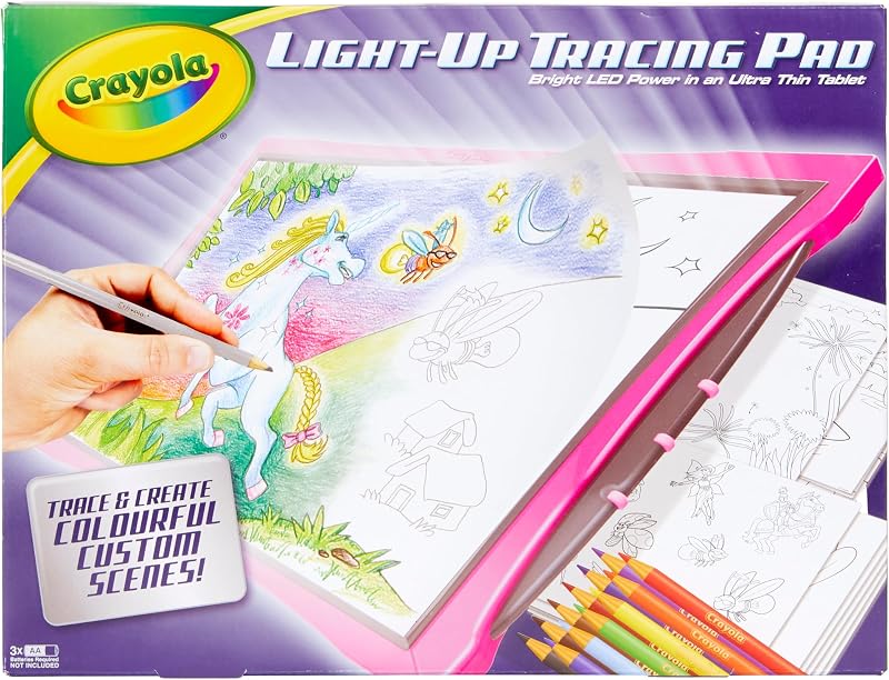 Vivid Imaginations Crayola Light-Up Tracing Pad Pink 3+ Kids Tablet