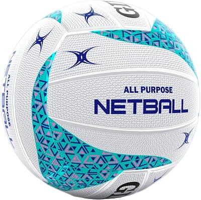 Gilbert APT Training Netball White/Blue Size 4 Brand New