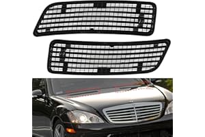 GEARUP Front Hood Upper Grill Vent for Mercedes-Benz S550 W221 2007-2013 Hood Vent Air Grilles Left Driver and Right Passenger Side 2218800205 2218800305