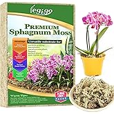Legigo 3.5oz Natural Sphagnum Moss for Plants, 4QT Long Fiber Orchid Moss Potting Mix, Dried Sphagnum Moss for Plants Indoor, Orchid Repotting, Succulent, Carnivorous Plants, Terrarium and Reptiles