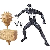 Marvel Spider-Man 6-inch Legends Series Symbiote Spider-Man | Marvel Legends Spider-Man 6 Inch Action Figure BAF Sandman - Symbiote Black Spider-Man