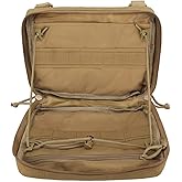 WYNEX Tactical Admin Molle Pouch, Medical EDC EMT Utility Bag Shell Design Attachment Pouches 1000D Nylon Hiking Belt Bags