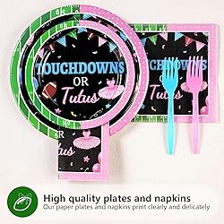96 Pcs Football Gender Reveal Party Supplies