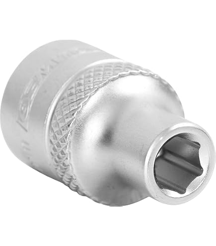 FOCMKEAS 2PCS 13mm Shallow Socket - 1/4 Inch Drive, 6-Point, CR-V Steel, 1 Inch Length