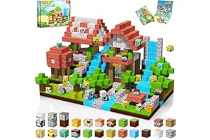 ToyUnited 200 Pieces Magnetic Blocks Jumbo Forest Castle, Cute Fun Magnetic Building Blocks Montessori Sensory Stacking Toys 
