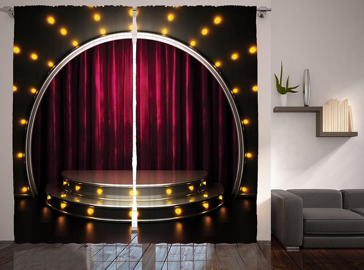 Best Absolute Zero Velvet Room Darkening Home Theater Curtain Panel