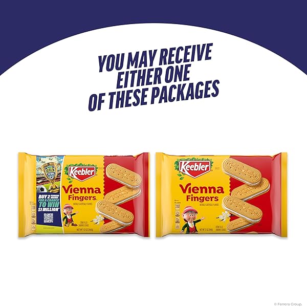 KEEBLER VIENNA FINGERS CREME FILLED SANDWICH COOKIES, 12OZ