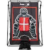 Franklin MLB 2-in-1 Pitch Target and Return Trainer | Trains Pitchers + Fielders, Heavy-Duty Nylon Strike Zone, Switch-Hitter Simulator, Durable Season After Season