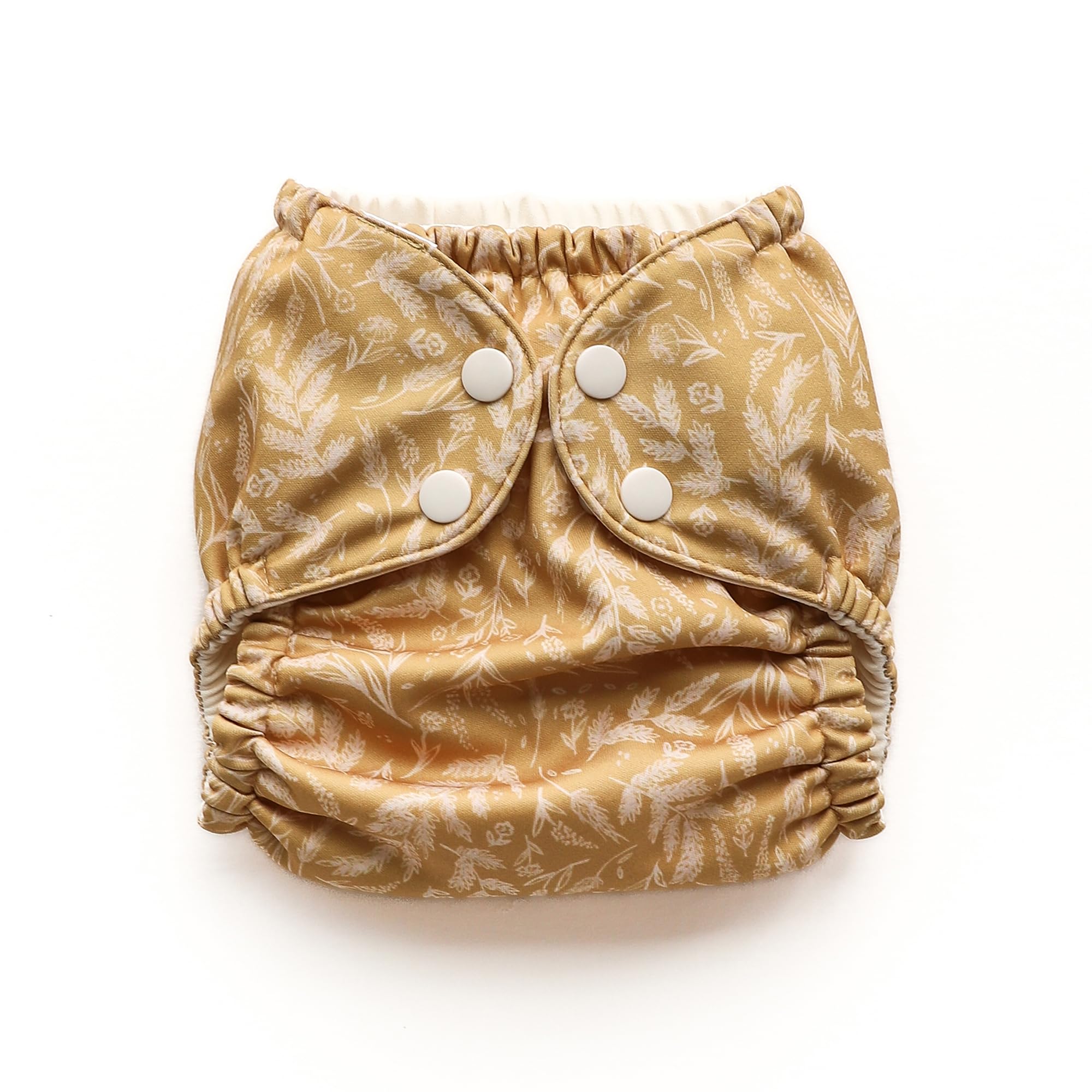 Esembly Cloth Diaper Cover, Golden Wheat, Size 1 (7-17lbs) | Reusable, Waterproof, Breathable and Adjustable Outer Layer Over