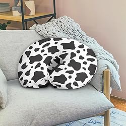 TSVAGA Nursing Pillow for Breastfeeding, Black Cow