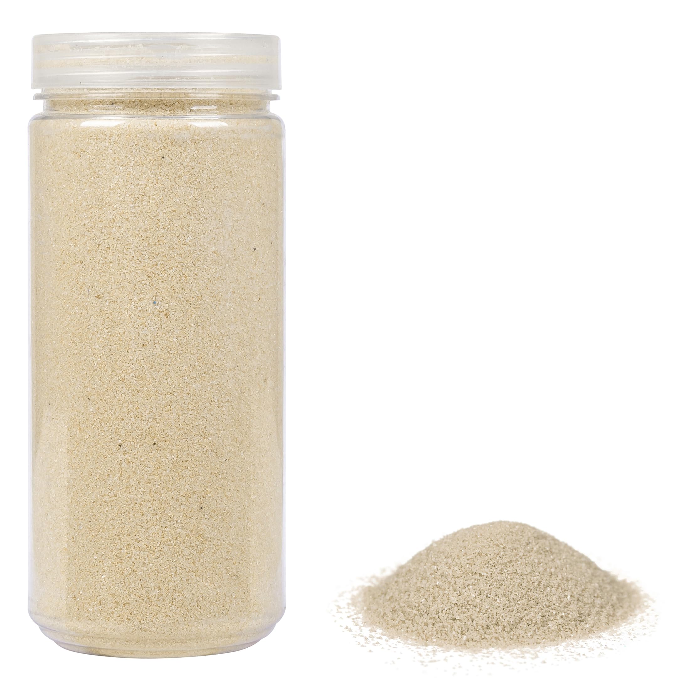 HEKU Cream Decorative Sand (0.1 mm) in Resealable Tin, Versatile for Decoration and Crafts