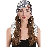 ZLYC Chemo Headwear Pre Tied Head Scarf Headwraps Lightweight Beanie Hat for Women