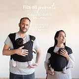 Boba Bliss Pre-Wrapped Baby Wrap Carrier Newborn Sling Black view 6