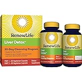 Renew Life Adult Cleanse - Liver Detox - 2-Part, 30-Day Program - Gluten & Dairy Free - 120 Vegetarian Capsules