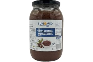 Kalamata Olives Paste in Glass Jars | Tapenade | Olive Spread | Palm Oil Free from SUNMED – 2L