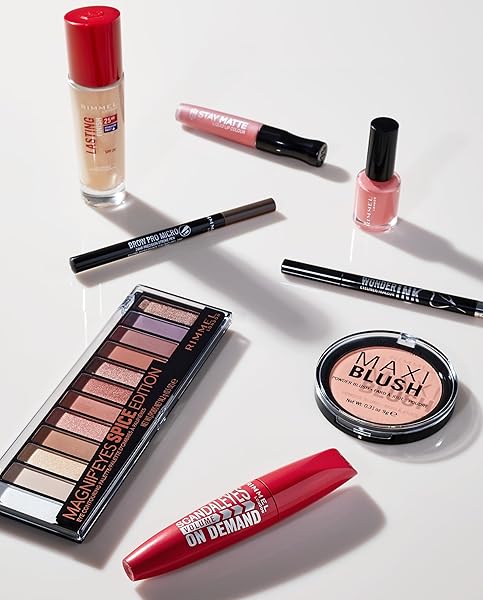 RIMMEL LONDON STAY MATTE LIQUID LIP COLOR WITH FULL COVERAGE KISS-PROOF WATERPROOF MATTE LIPSTICK FORMULA THAT LASTS 12 HOURS – 100 PINK BLISS, .21OZ