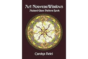 Art Nouveau Windows Stained Glass Pattern Book