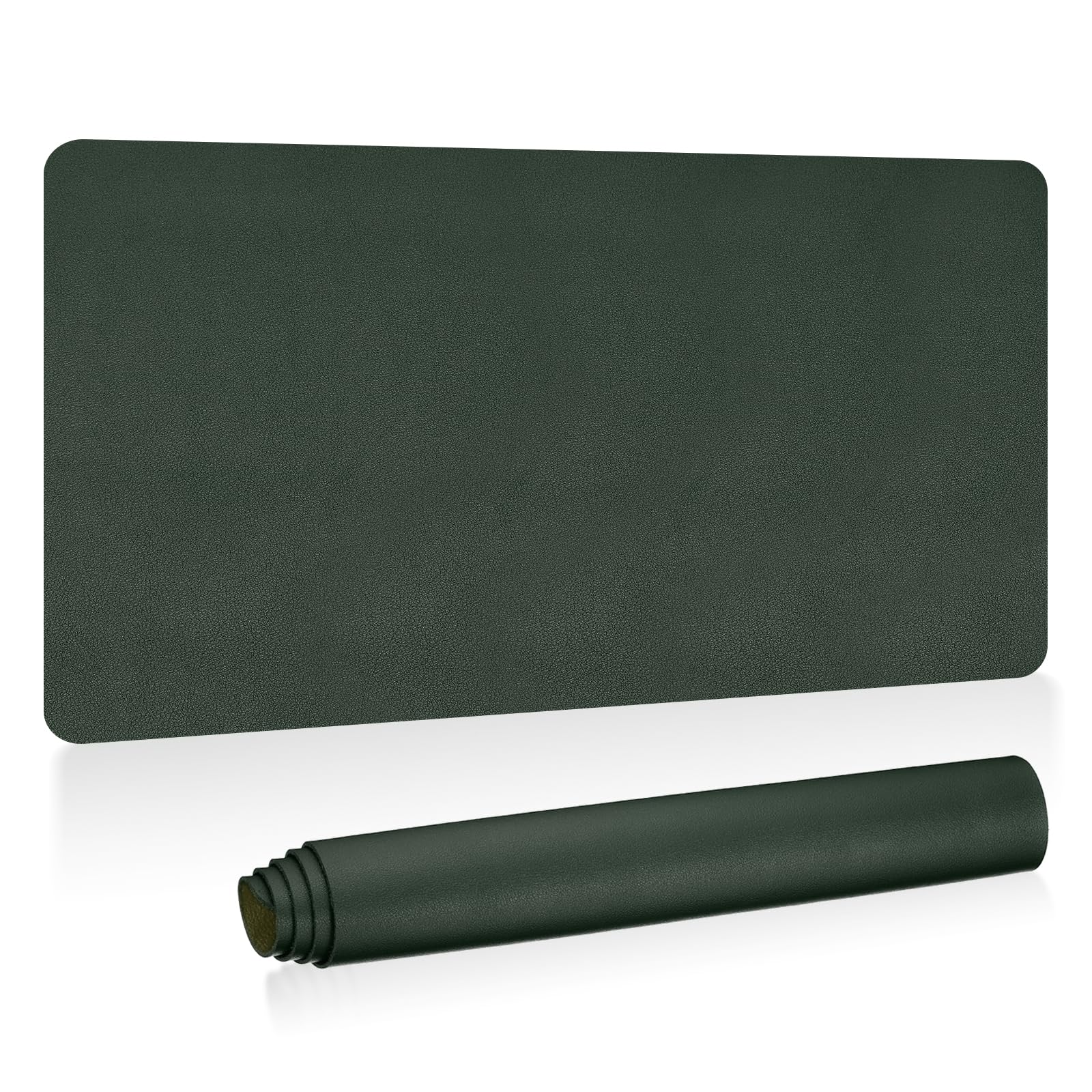 PATIKIL Large Desk Mat, 31"x15", PU Leather & Suede, Dark Green