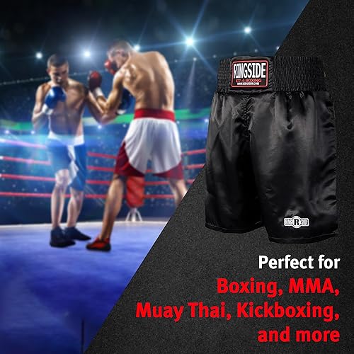 Ringside Pro-Style Boxing Trunks, Satin Shorts for Men and Women