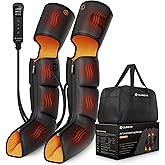 QUINEAR Leg Massager, 3-in-1 Foot Calf & Thigh Massager with Heat and Compression Therapy, Leg Massage Boots Gift for Pain Relief, FSA-HSA Eligible