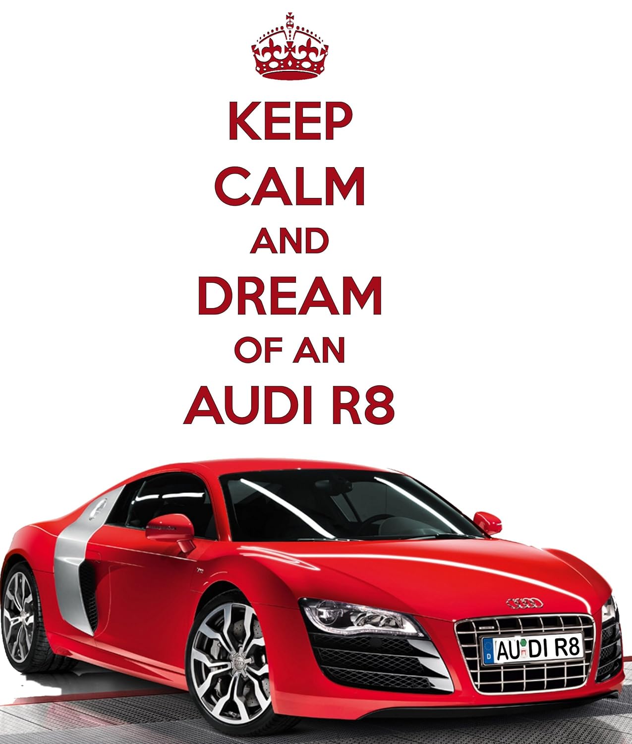 Compra KEEP CALM AND DREAM de un AUDI R8 posavasos, o el imán para ...