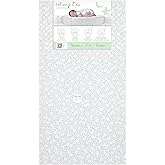 Dream On Me Dreamland Orthopedic Firm Fiber Crib and Toddler Bed Mattress, Greenguard Gold and JPMA Certified, Waterproof Vinyl Cover, Dual-Sided Mattress, Grey, Made In The U.S.A