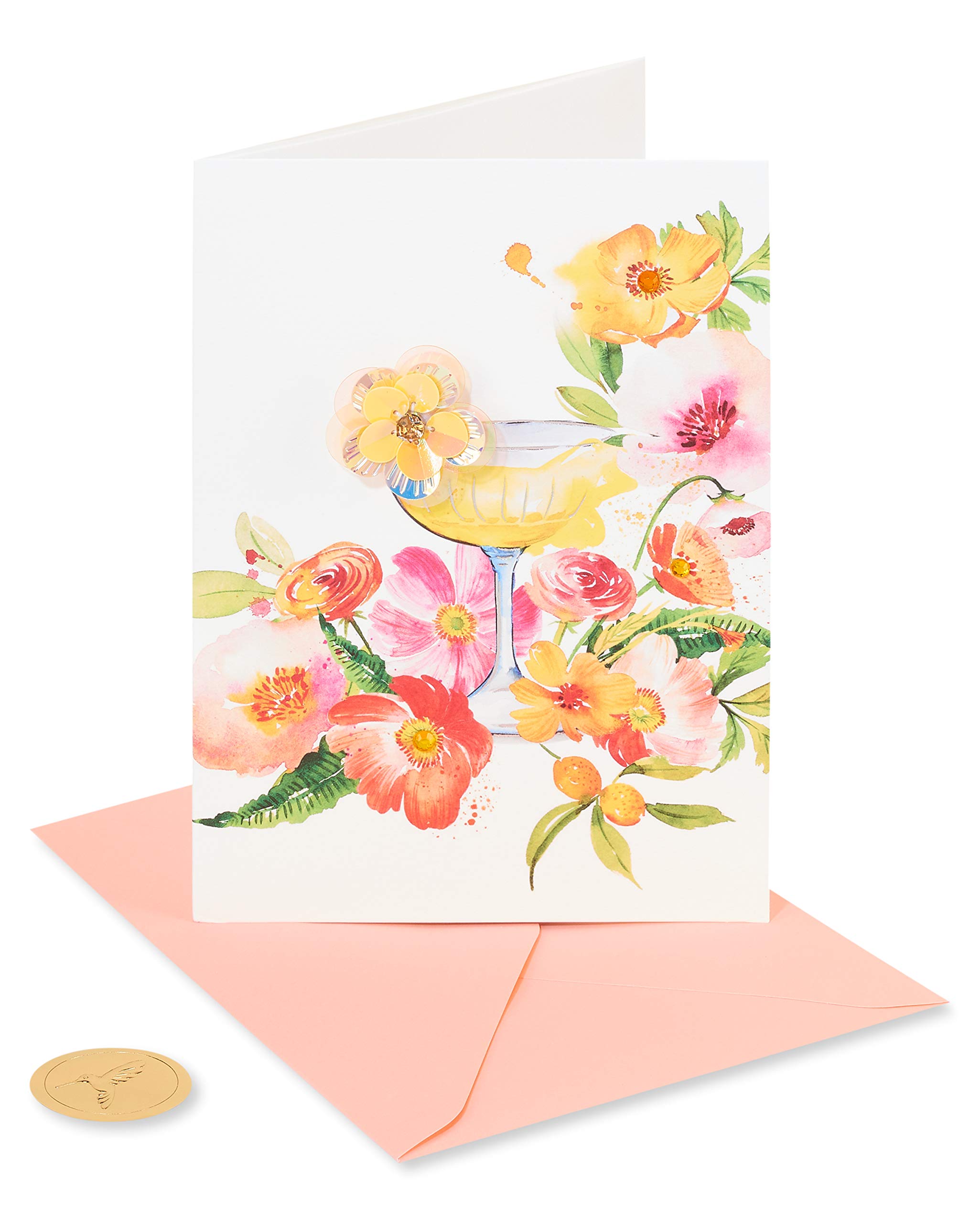Papyrus Birthday Card for Her (Floral Cocktail)