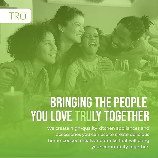 TRU TRIPLE BUFFET SERVER – THREE 2.5 QUART REMOVABLE CROCK INSERTS – SLOW COOKER & FOOD WARMER WITH INDIVIDUAL HEAT CONTROL – INCLUDES LID RESTS & SERVING SPOONS