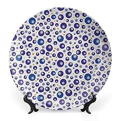 6 Inch Decorative Plate,Floral Porcelain