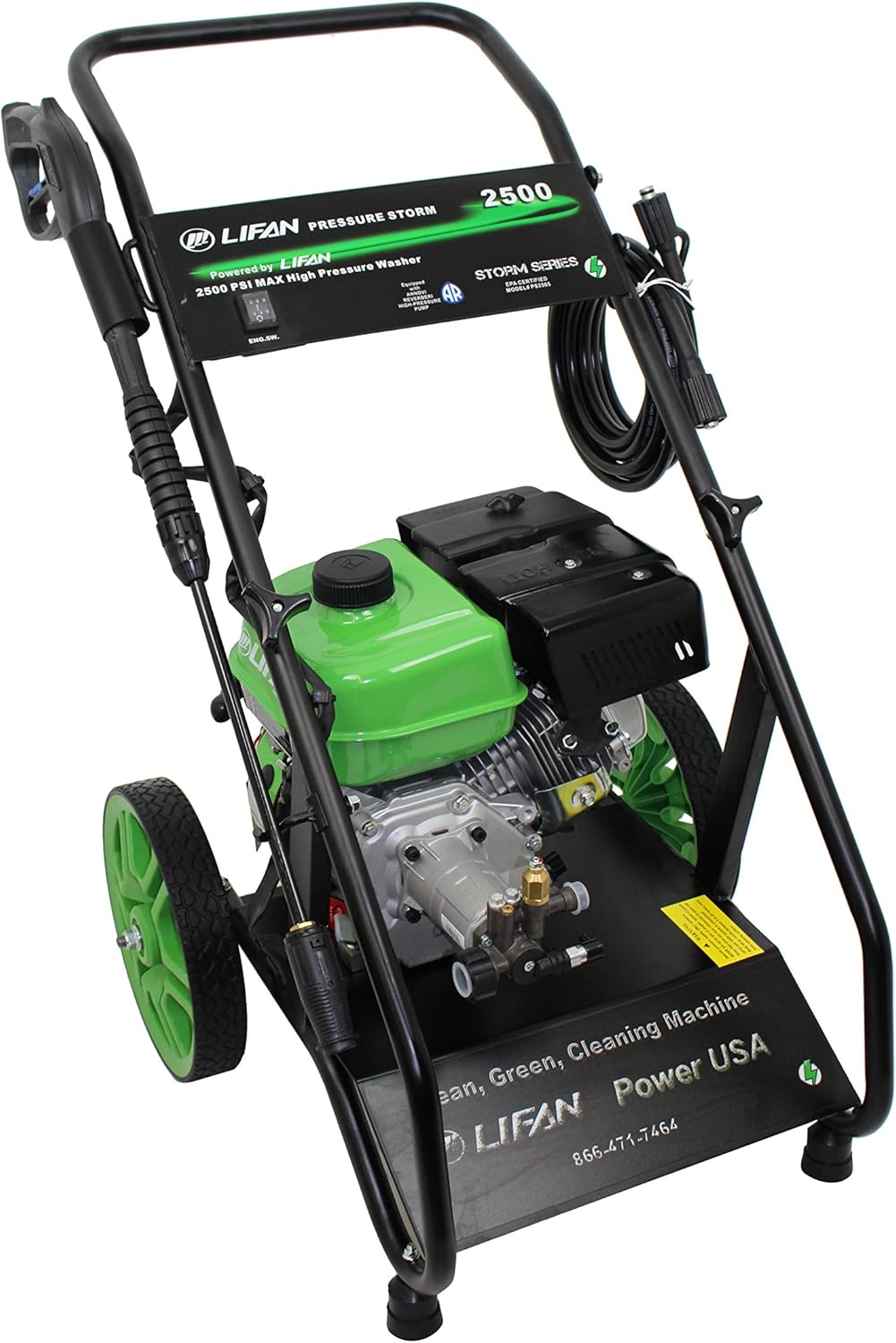 Lifan LFQ2565E Electric Start Pressure Washer, 2500 PSI