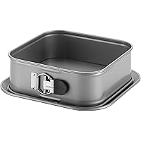 Anolon Advanced Nonstick Springform Baking Pan / Nonstick Springform Cake Pan, Square - 9 Inch, Gray