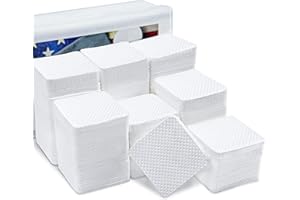 PINGMIC Gun Cleaning Patches, Lint Free Gun Cleaning Cloth with Storage Case, Highly Absorbent Square 2" Gun Wipes, Fit for Most Caliber Gun Cleaning Supplies