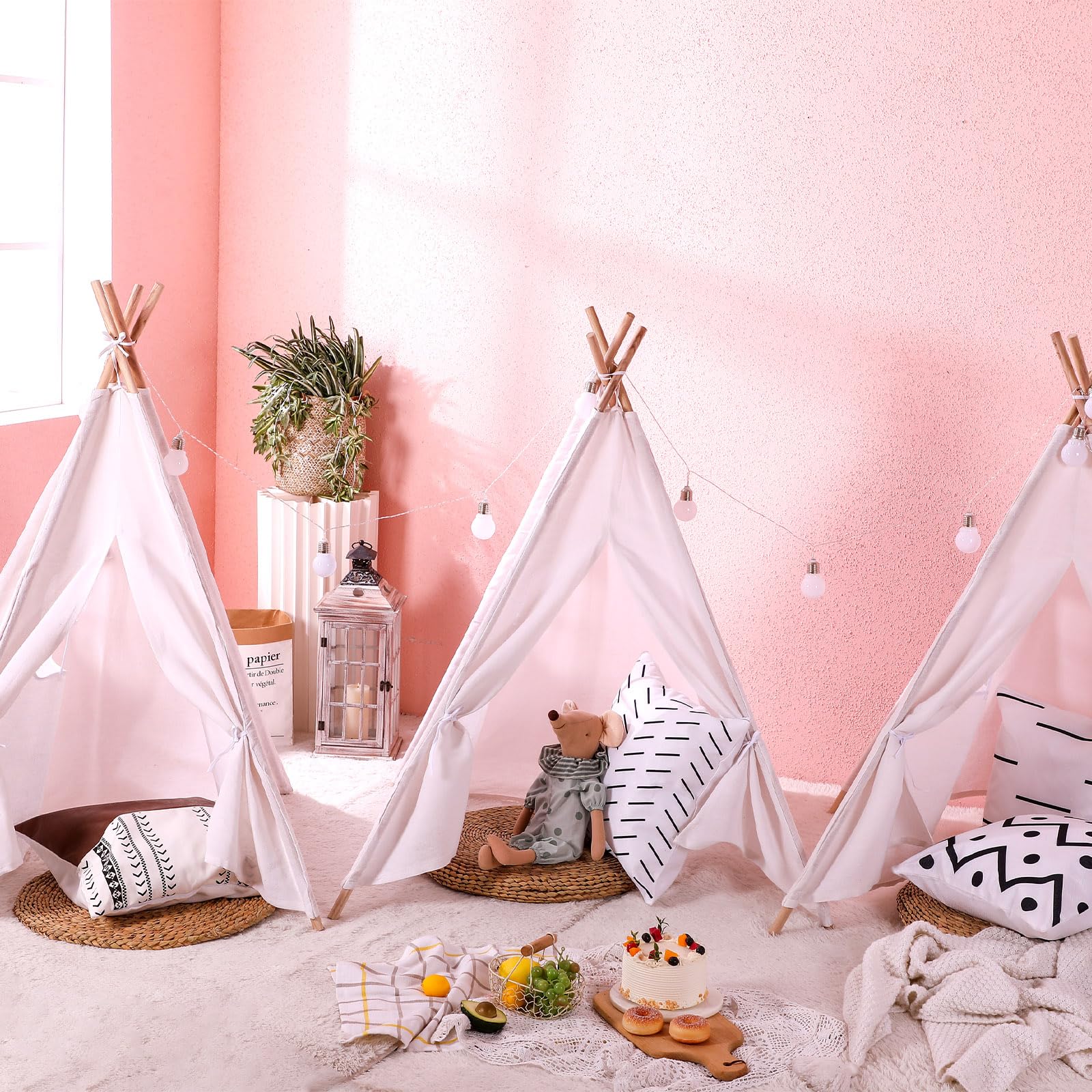 Tiny Land Teepee Collection Indoor Teepee Tent For Kids With Stars